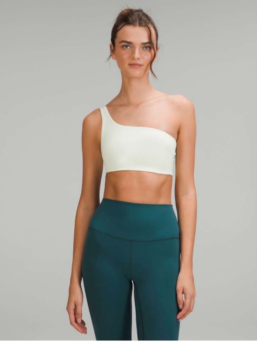 Lululemon Ribbed Nulu Asymmetrical Yoga Bra *Light Support, A/B Cup